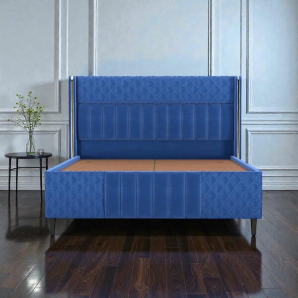 Azure Crest Channel Upholstered Bed