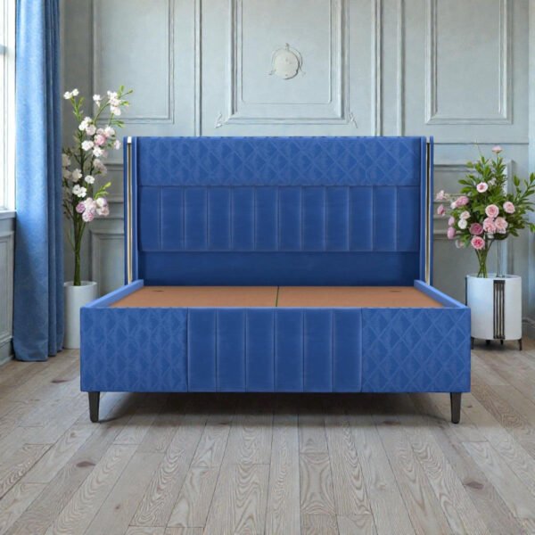 Azure Crest Channel Upholstered Bed