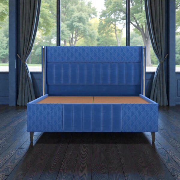Azure Crest Channel Upholstered Bed