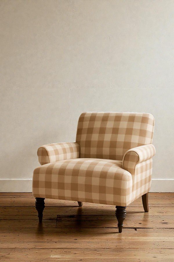 Hudson Check Accent Armchair