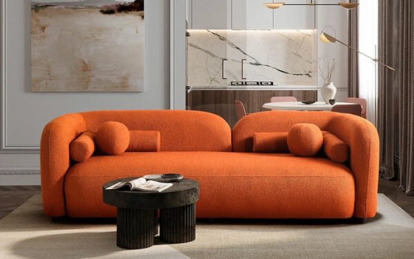 Arden Curve Luxe Upholstered 3- Seater Sofa