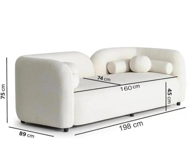Arden Curve Luxe Upholstered 3- Seater Sofa
