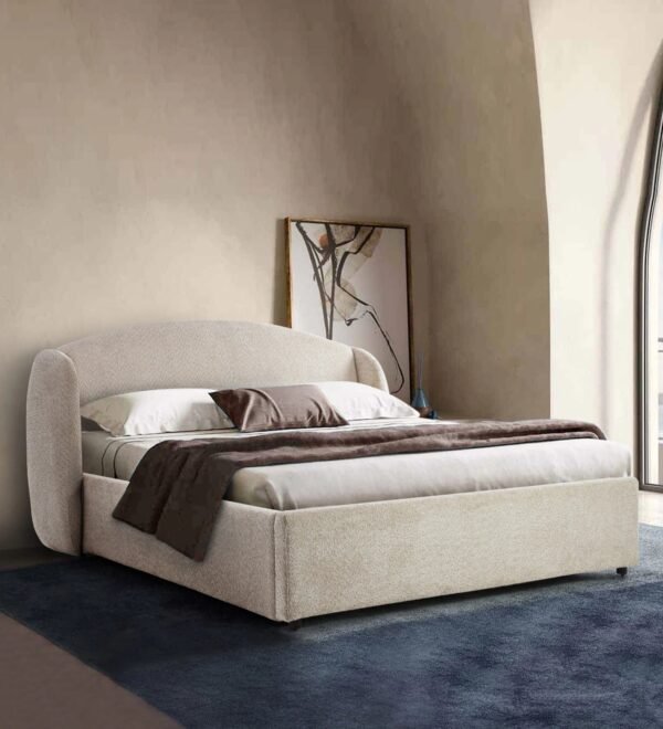 Aria Curve Luxury Upholstered Bed