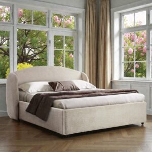 Aria Curve Luxury Upholstered Bed