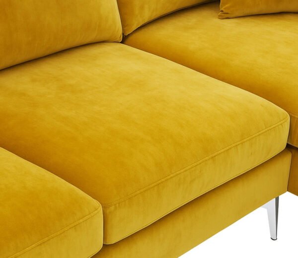 Aurora Mustard Luxe L-shape Sofa