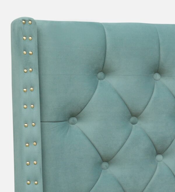 Aurora Tufted Uphoistered Bed With Winged Headboard