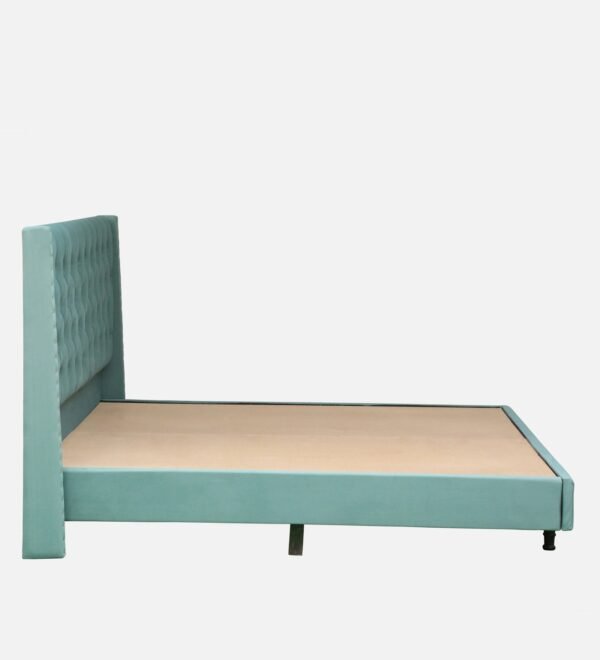 Aurora Tufted Uphoistered Bed With Winged Headboard
