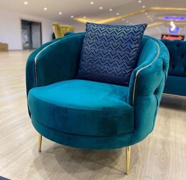 Azure Luxe Velvet Accent Chair