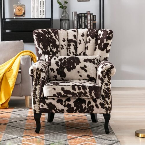 Black And White Wingbck Accent Chair Black And White Wingbck Accent Chair