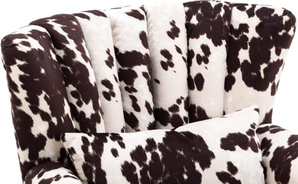 Black And White Wingbck Accent Chair