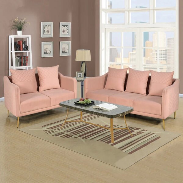 Blush Haven Upholstered Sofa Set