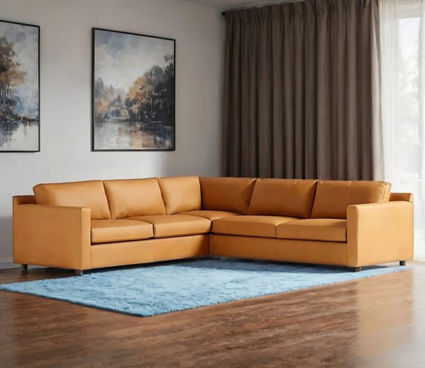 Cairo Luxe Leather L-shape Sofa