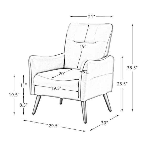 Cairo Modern Leatherette Lounge Chair