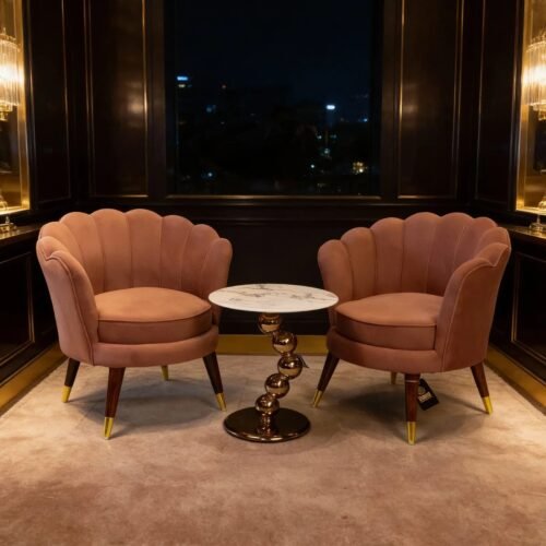 CLARA SHELL LUXURY ACCENT CHAIR - Set of 2 CLARA SHELL LUXURY ACCENT CHAIR - Set of 2