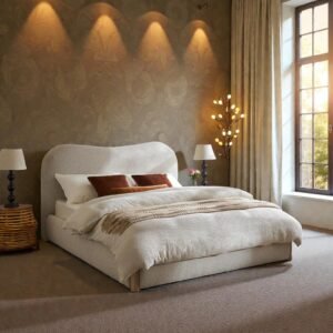 Clouda Soft-curve Upholstered Bed
