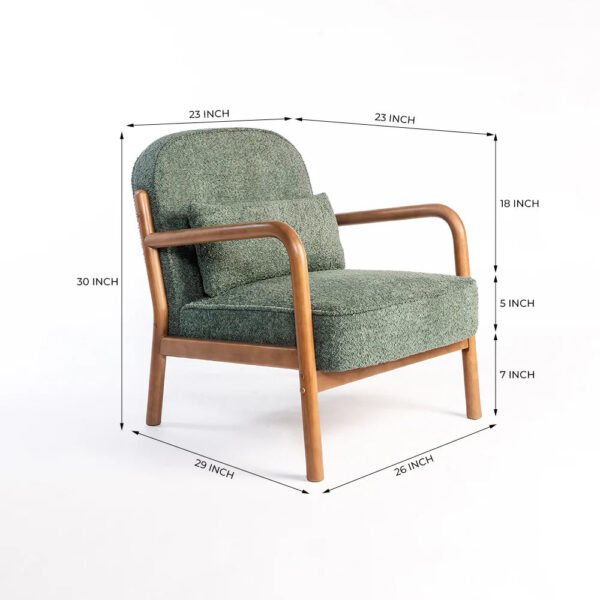Forest Luxe Solid Wood Lounge Chair
