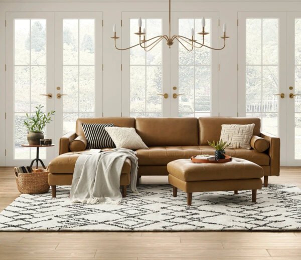 Harper Classic L-shape Chaise Sofa