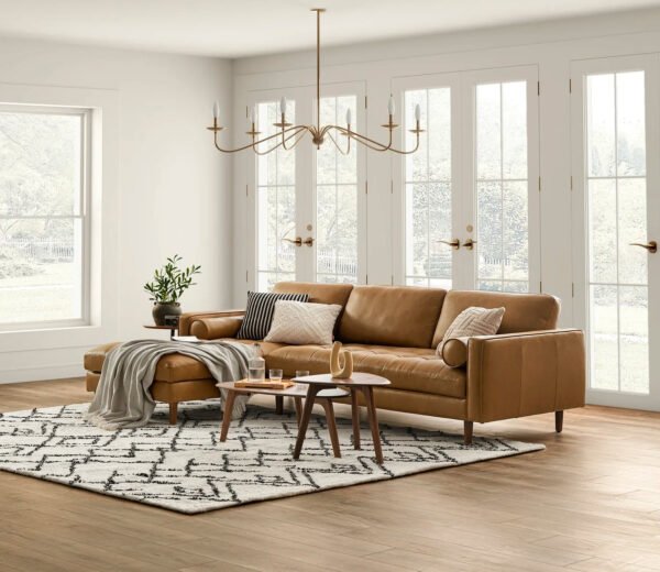 Harper Classic L-shape Chaise Sofa