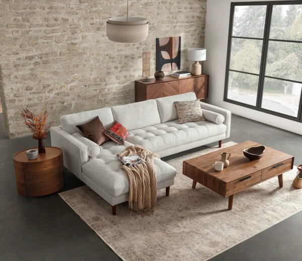 Harper Classic L-shape Chaise Sofa