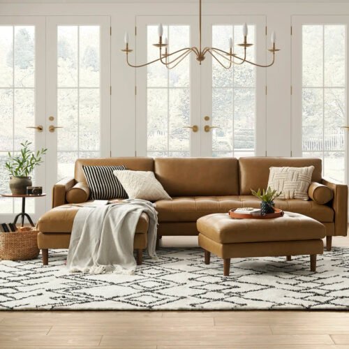 Harper Classic L-shape Chaise Sofa