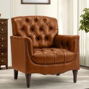 Imperial Chesterfied Tufted Leather Armchair