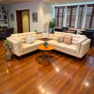 Ivory Cloud Luxe L-shape Sofa