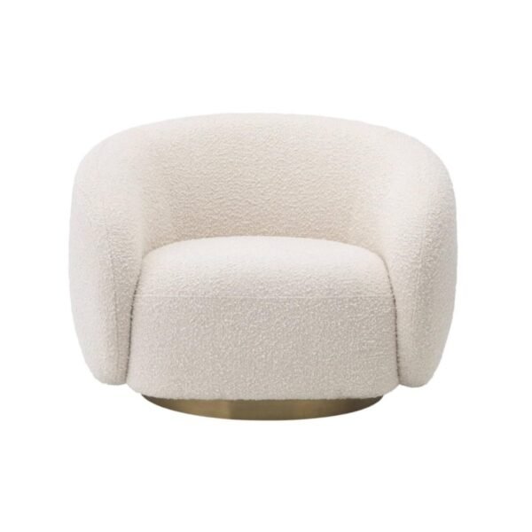 Ivory Orbit Accent Chair