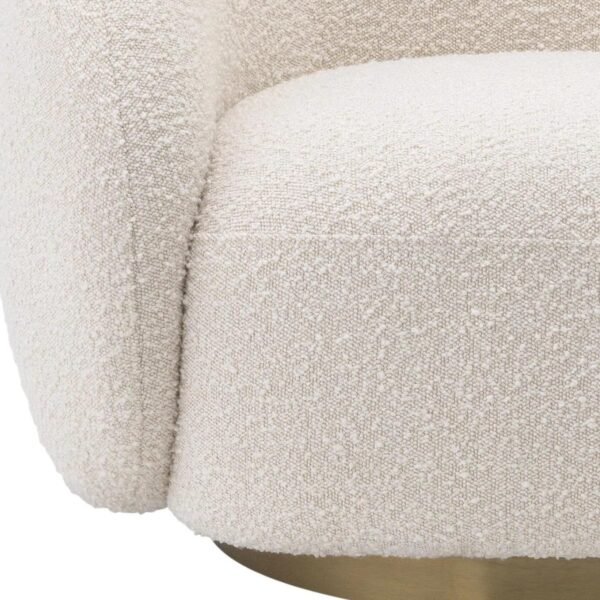 Ivory Orbit Accent Chair