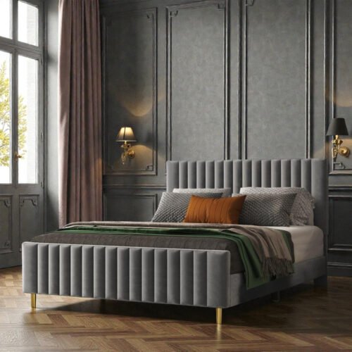 Linea Luxe Channel Upholstered Bed Linea Luxe Channel Upholstered Bed