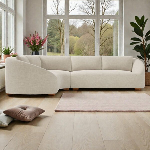 Luna Curve L-shape 6 Seater Sofa