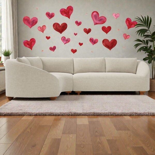 Luna Curve L-shape 6 Seater Sofa