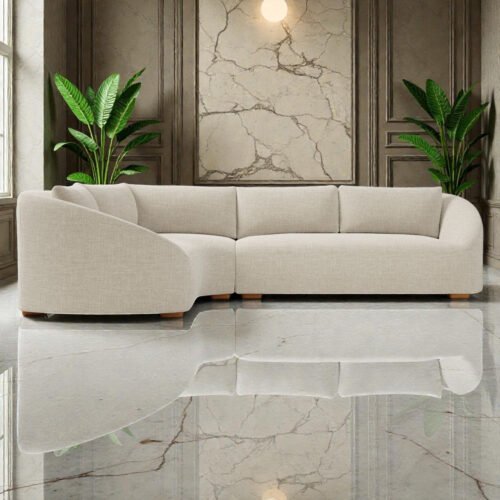 Luna Curve L-shape 6 Seater Sofa