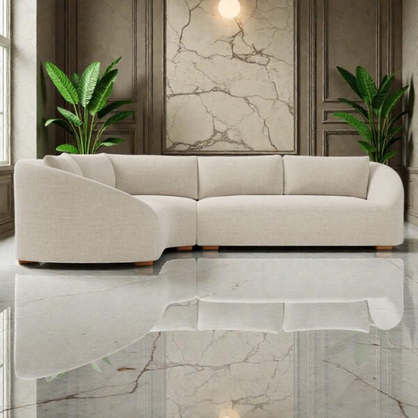 Luna Curve L-shape 6 Seater Sofa