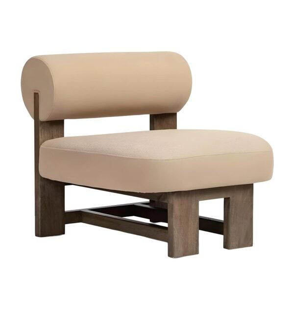 Luna Contemporary Wooden Frame Lounge Chair