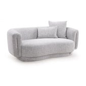 Lunara Petite Luxury Boucle Loverseat- Wooden Mango