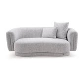 Lunara Petite Luxury Boucle Loverseat- Wooden Mango