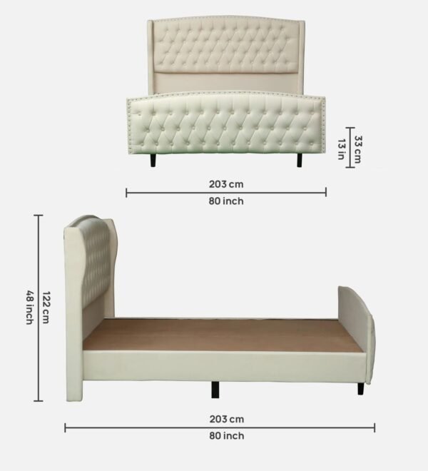Luxe Chesterfield Upholstered Bed