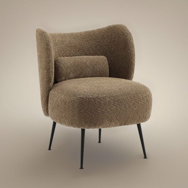 Mocha Curve Designer Lounge Chair