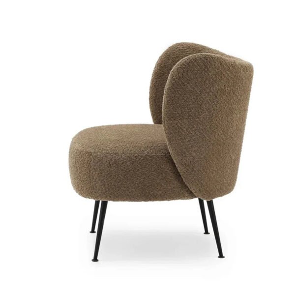 Mocha Curve Designer Lounge Chair