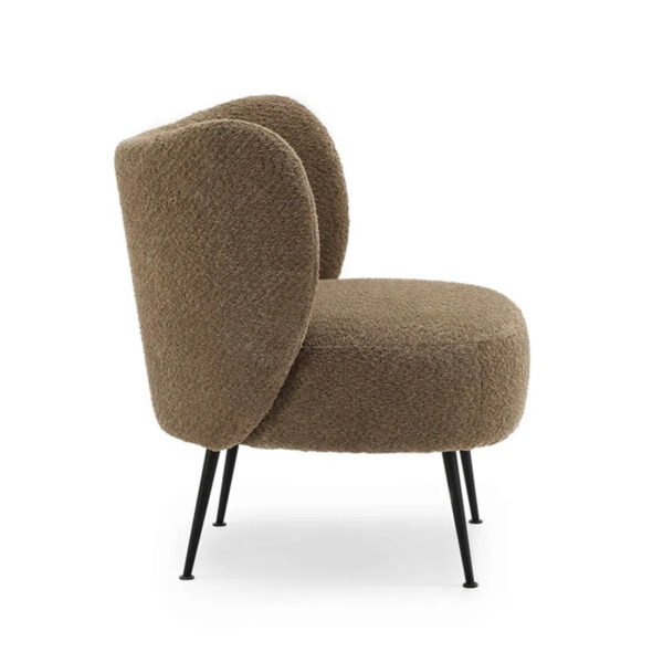 Mocha Curve Designer Lounge Chair
