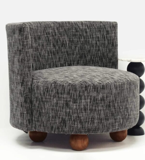 Modern Curved Back Accent Chair