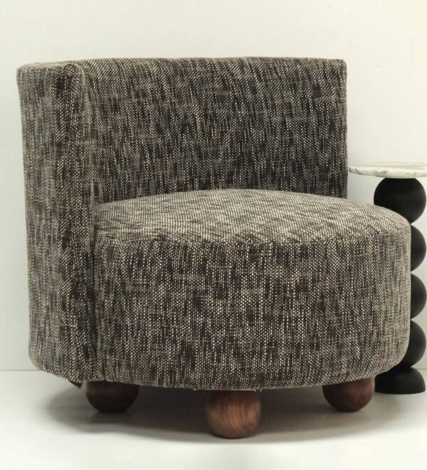 Modern Curved Back Accent Chair