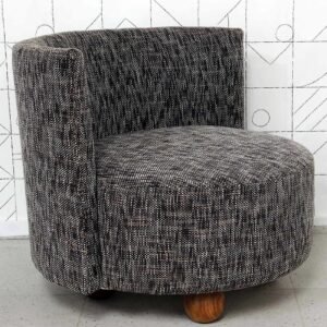 Modern Curved Back Accent Chair