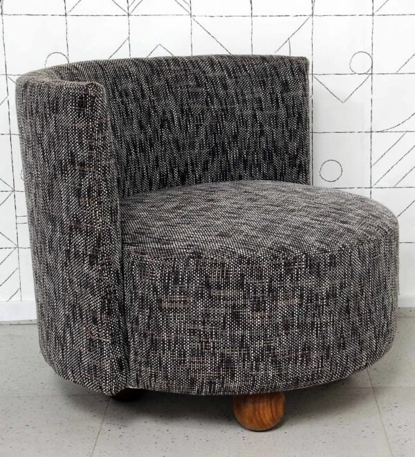 Modern Curved Back Accent Chair