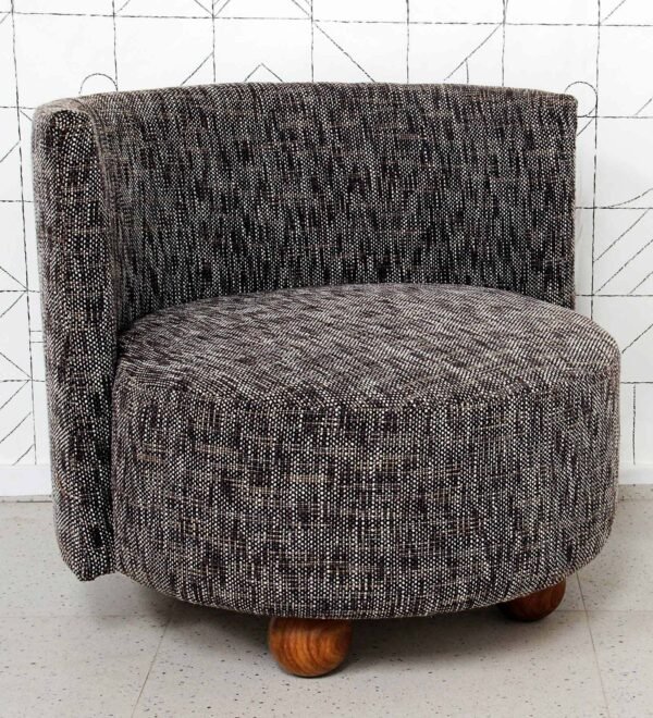 Modern Curved Back Accent Chair
