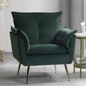 Modern Plush Velvet Accent Chair