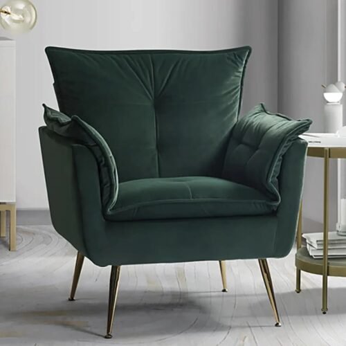Modern Plush Velvet Accent Chair Modern Plush Velvet Accent Chair