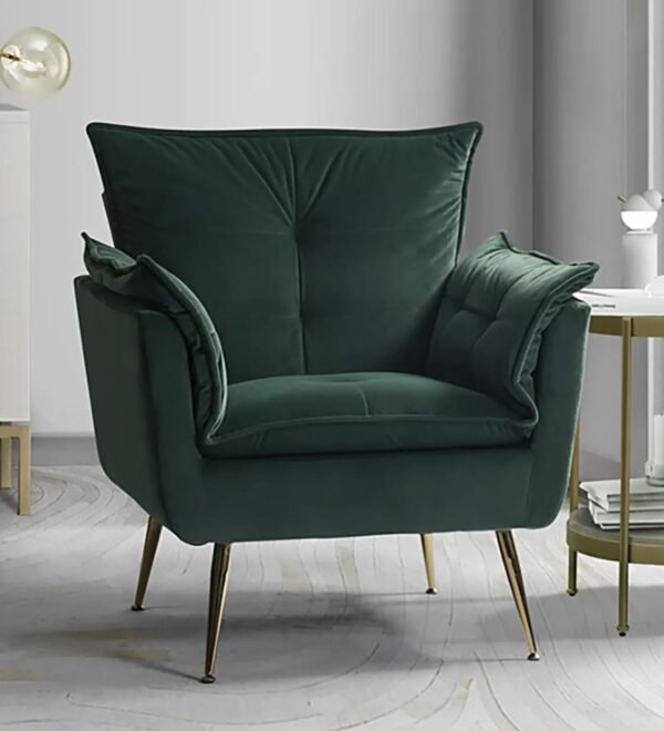 Modern Plush Velvet Accent Chair