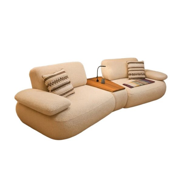 Modo Duo Modular Upholstered Sofa With Center Table