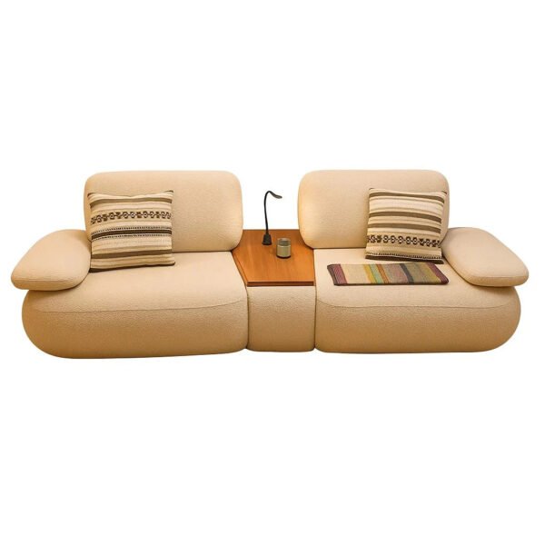 Modo Duo Modular Upholstered Sofa With Center Table